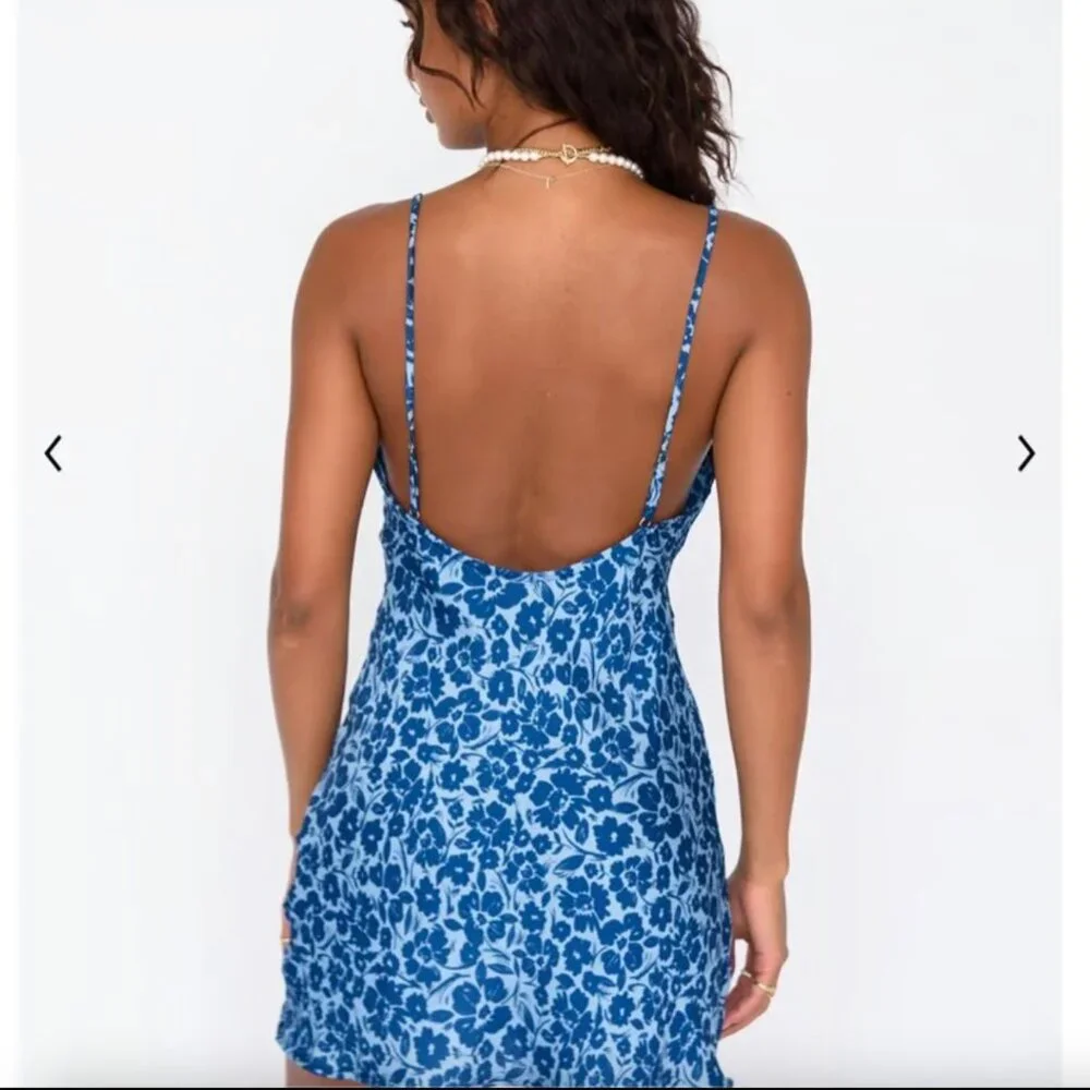 Skatie Vibrant Blue Floral Mini Dress - Picture 5 of 11